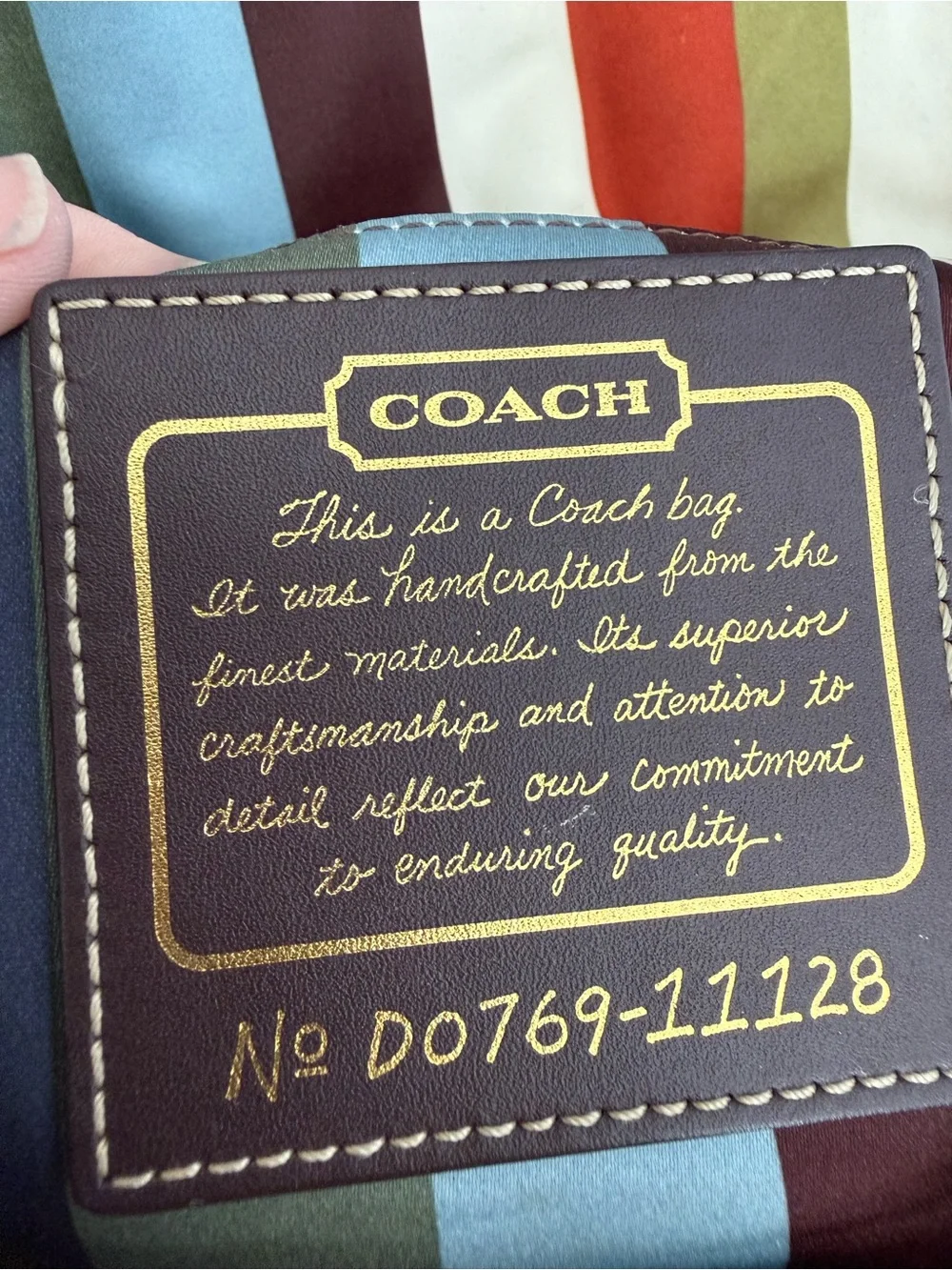 Coach Legacy Leigh 65th Leather Shoulder bag with Chain-Linked Handle